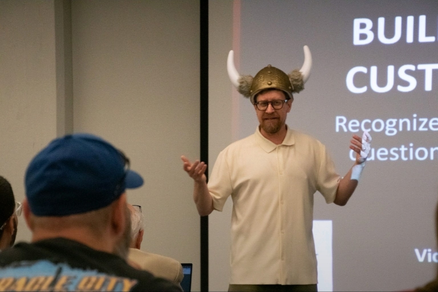 Vic Ing speaking to a group